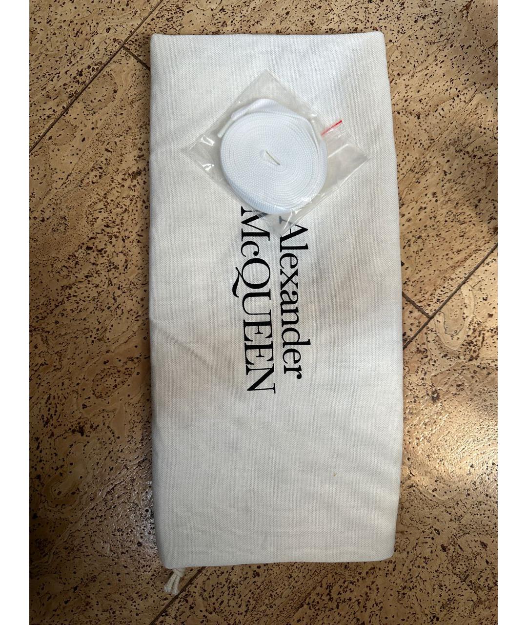 ALEXANDER MCQUEEN Белые кожаные кеды, фото 5