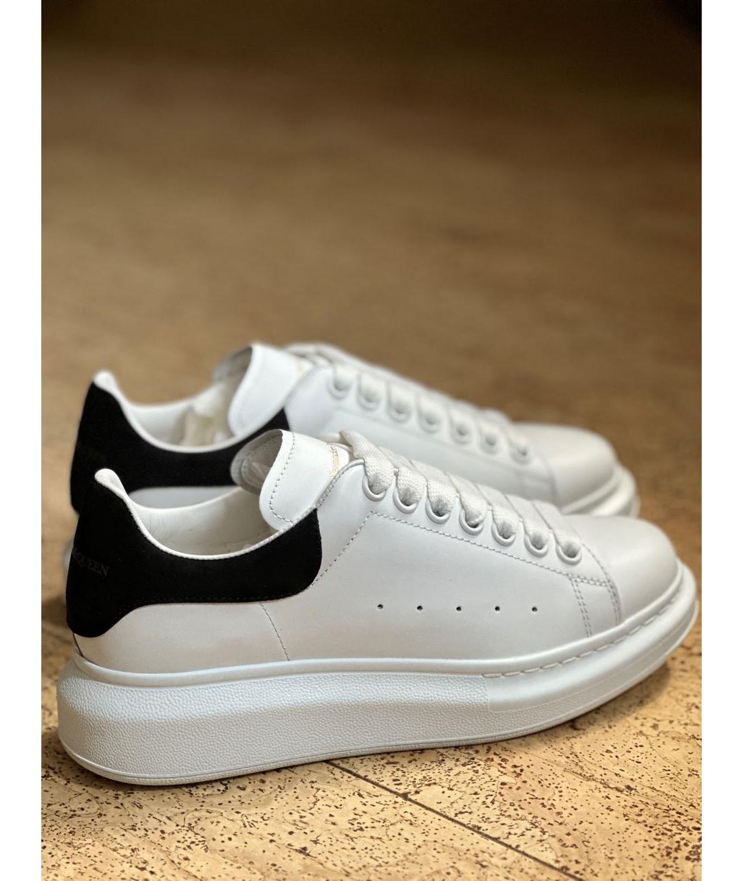 ALEXANDER MCQUEEN Белые кожаные кеды, фото 7