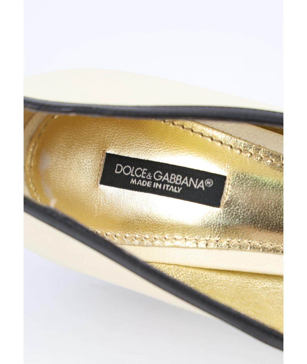 DOLCE&GABBANA Мульти кожаные туфли, фото 5