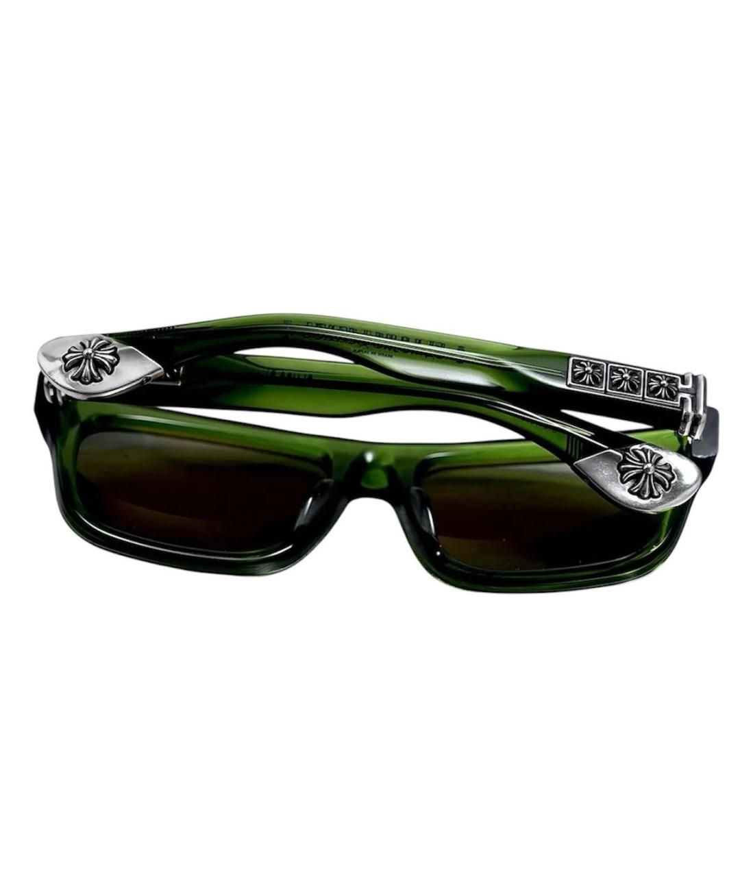 CHROME HEARTS Зеленые металлические солнцезащитные очки, фото 2
