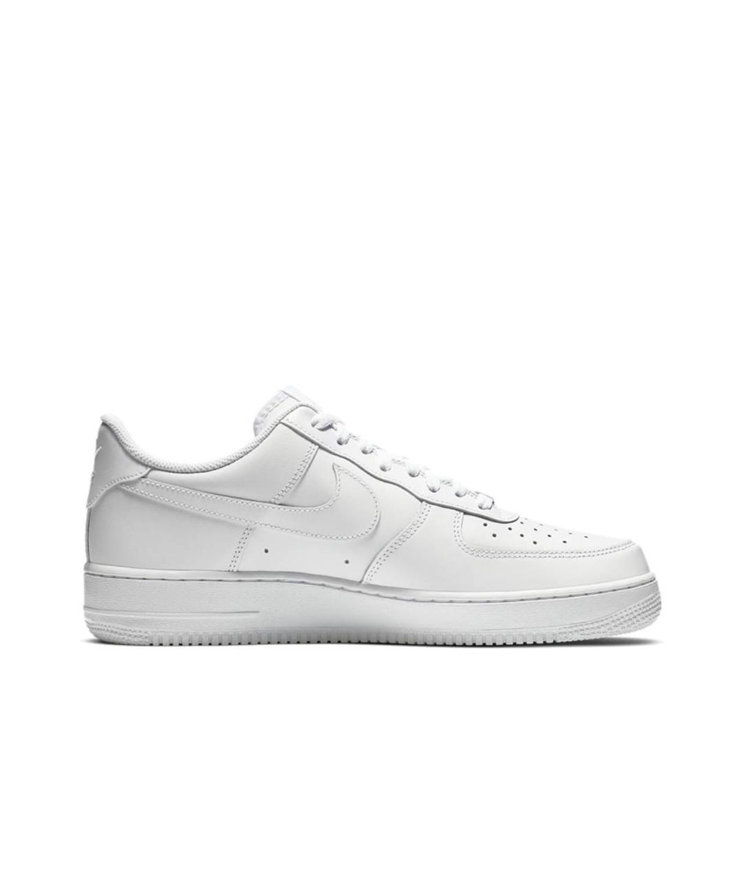 NIKE Белые кожаные низкие кроссовки / кеды, фото 2