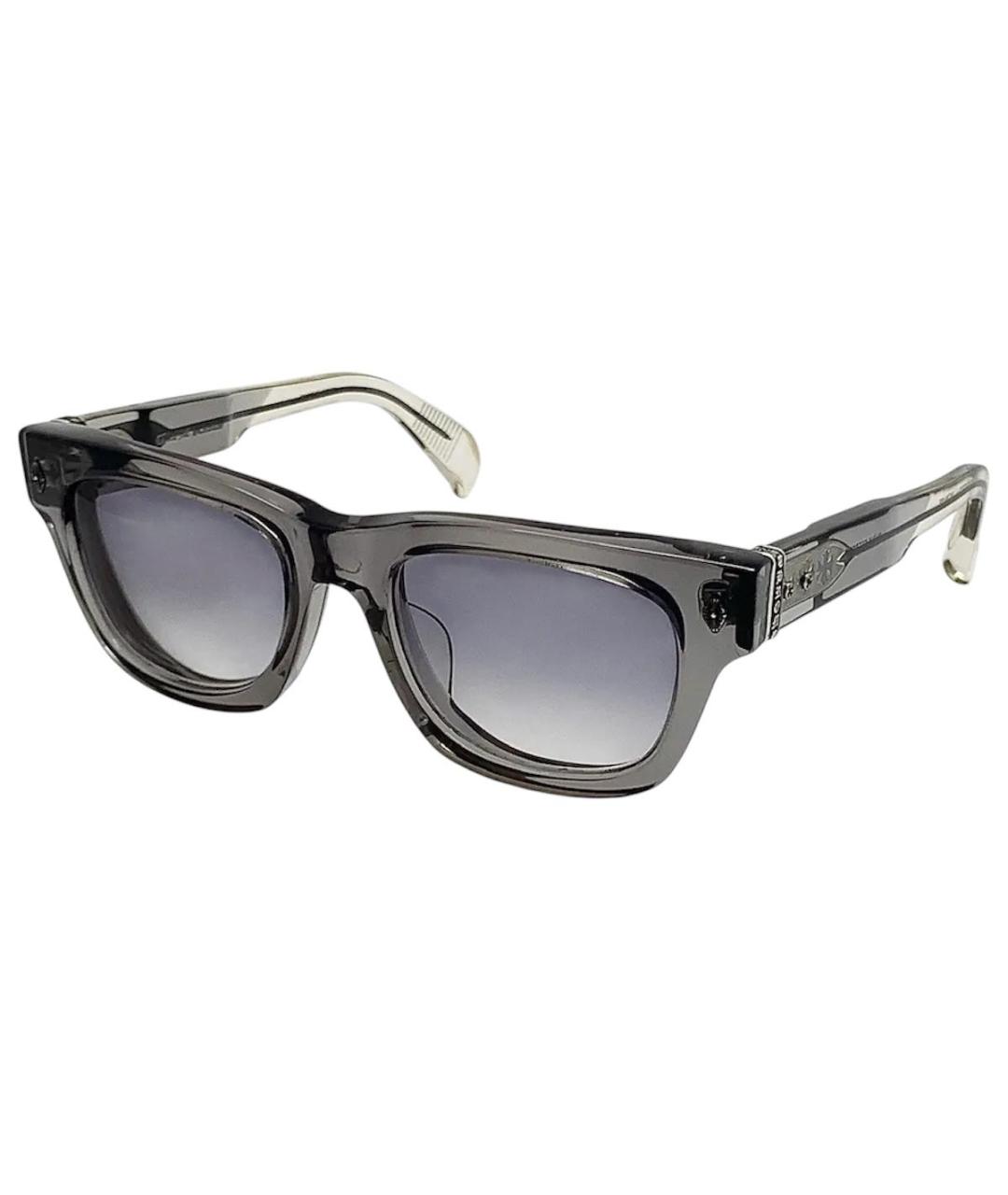 CHROME HEARTS Серые пластиковые солнцезащитные очки, фото 1
