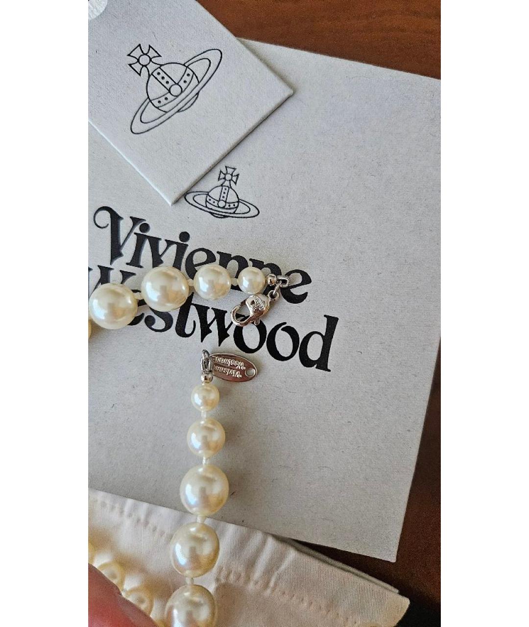 VIVIENNE WESTWOOD Белое колье, фото 4