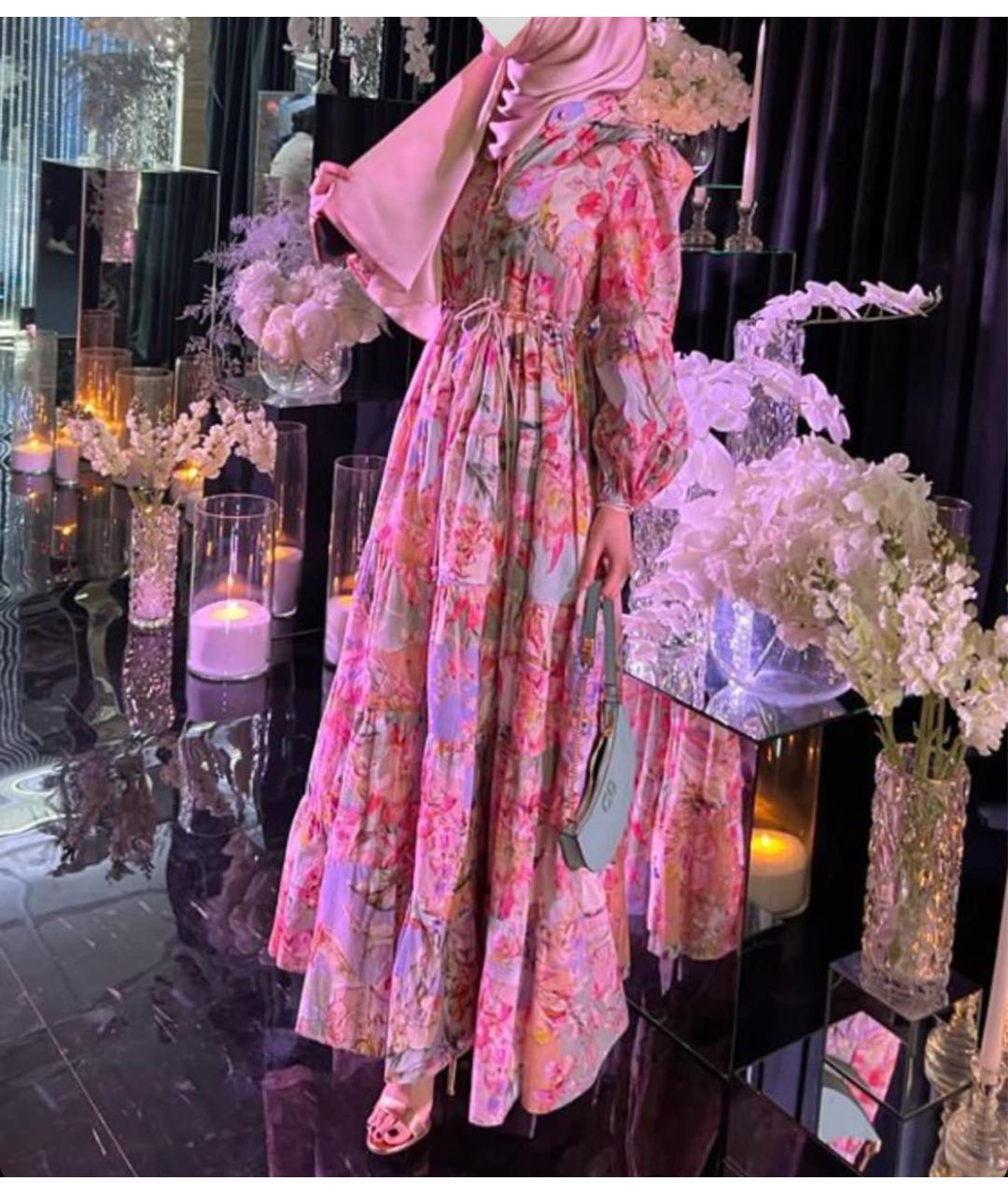 ZIMMERMANN Розовое хлопковое коктейльное платье, фото 3