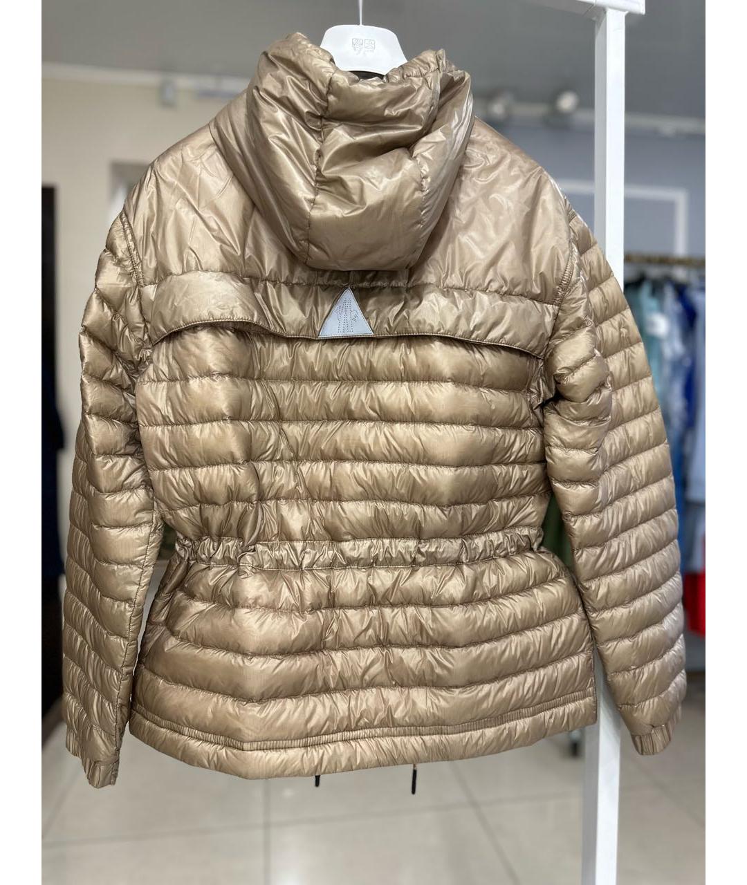 MONCLER GRENOBLE Бежевая полиэстеровая куртка, фото 5