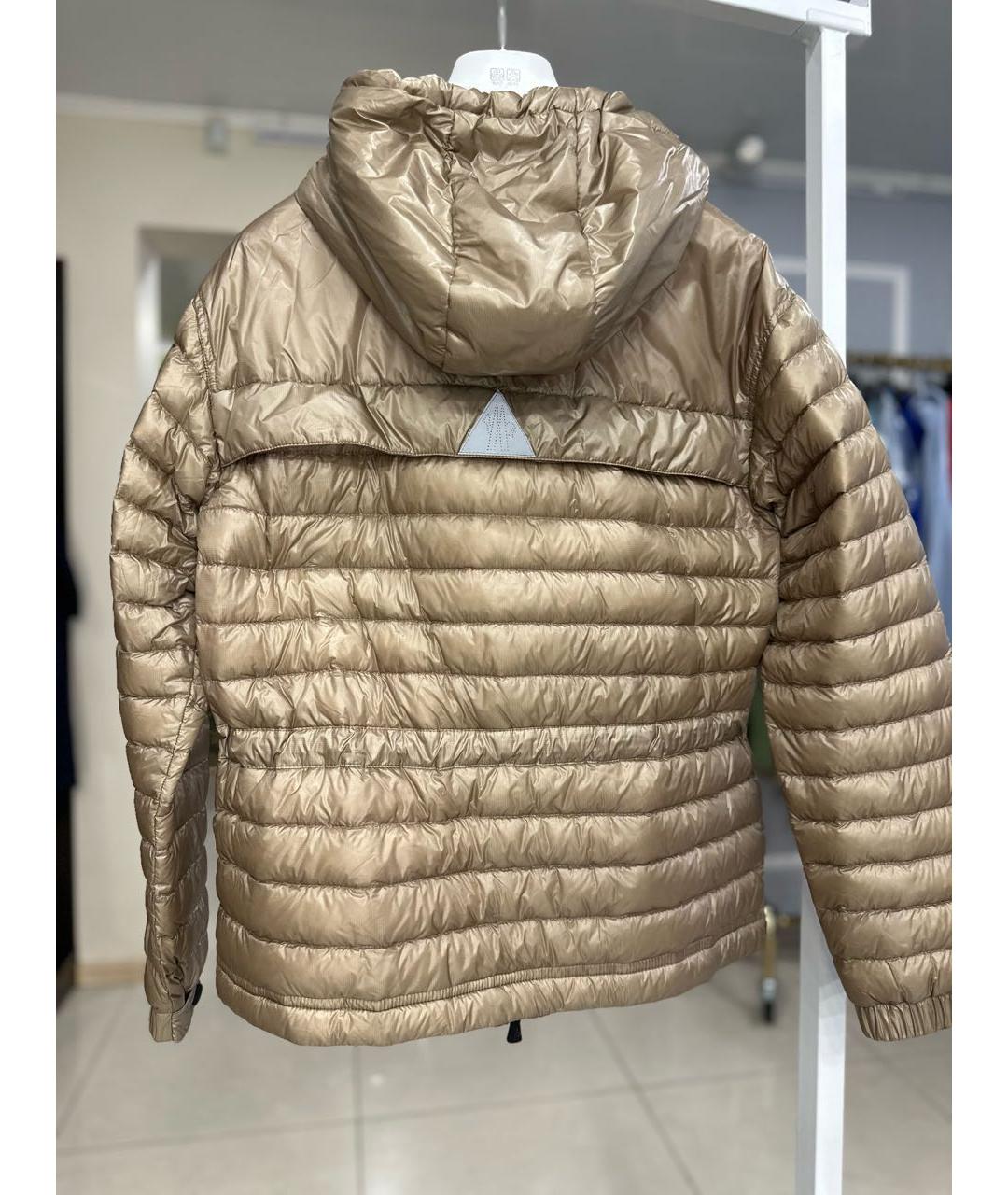 MONCLER GRENOBLE Бежевая полиэстеровая куртка, фото 7