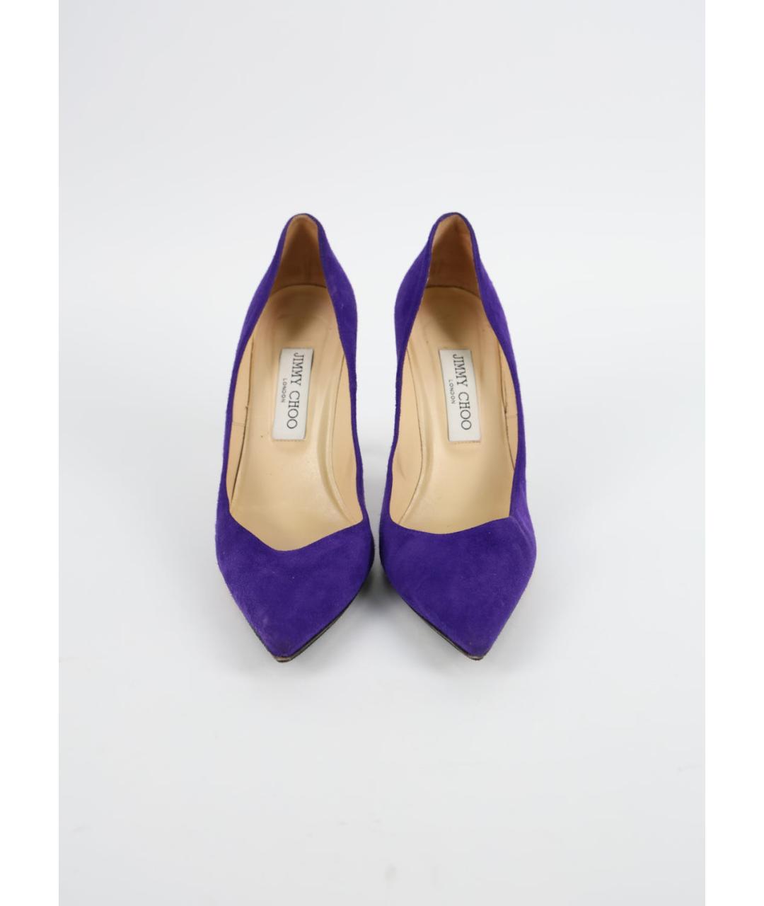 JIMMY CHOO Фиолетовые замшевые туфли, фото 3