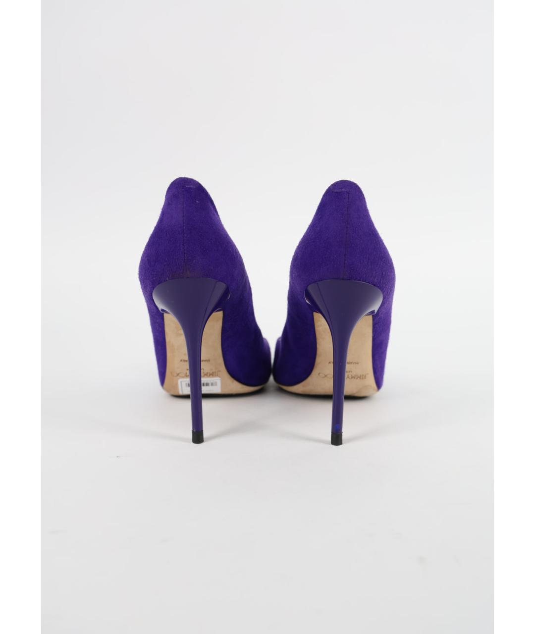 JIMMY CHOO Фиолетовые замшевые туфли, фото 4