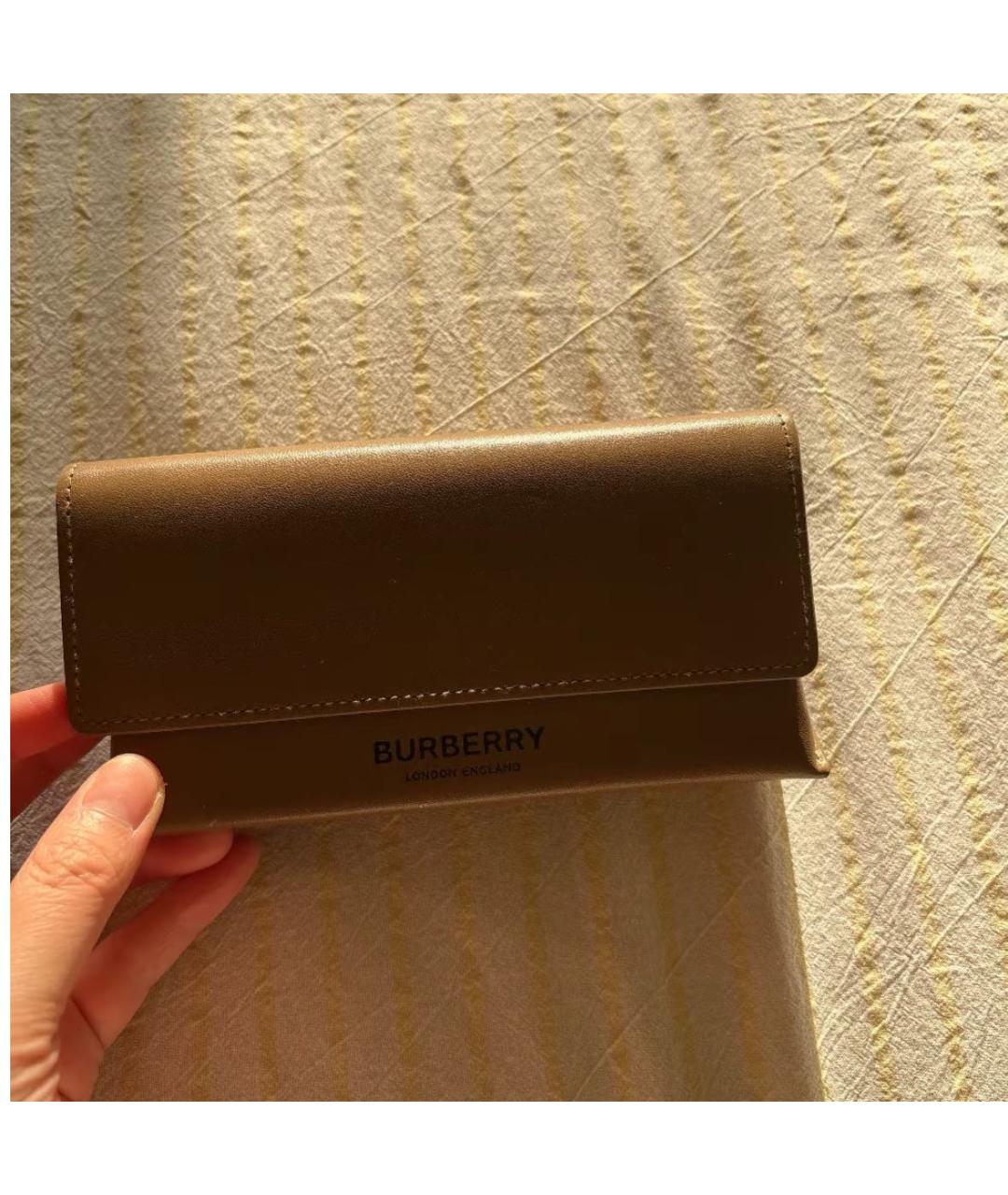 BURBERRY Бежевые солнцезащитные очки, фото 2