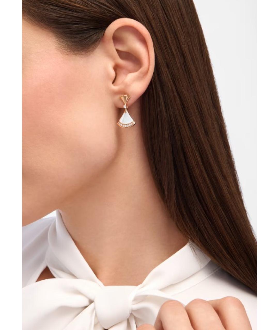 BVLGARI Золотые серьги из розового золота, фото 4