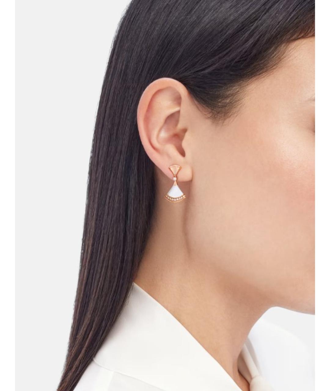 BVLGARI Золотые серьги из розового золота, фото 6
