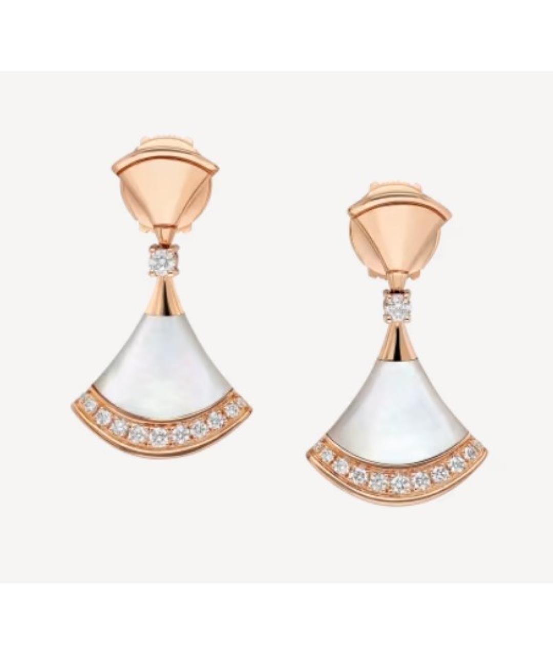 BVLGARI Золотые серьги из розового золота, фото 7