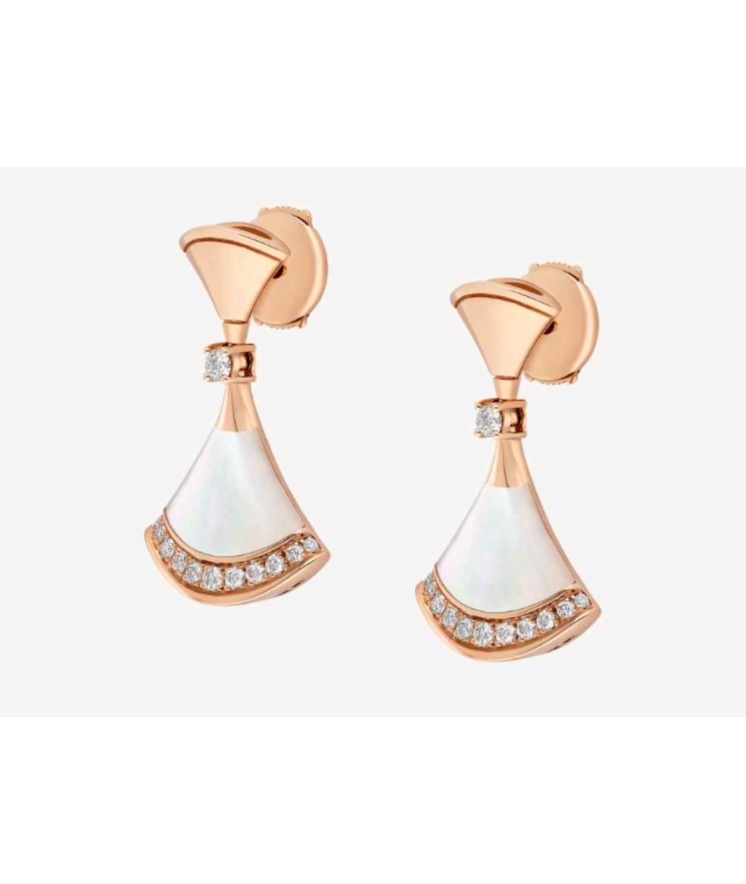 BVLGARI Золотые серьги из розового золота, фото 2