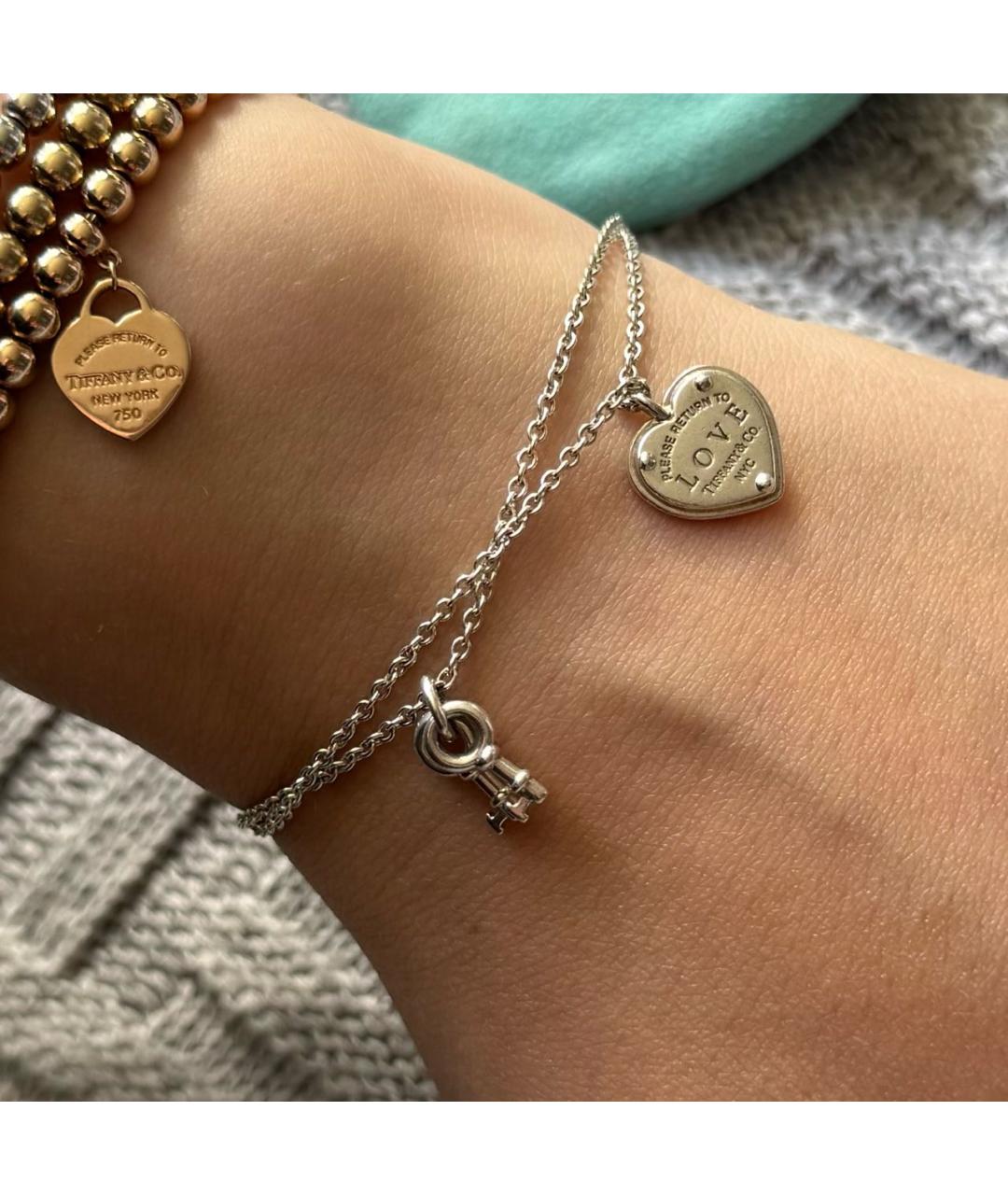 TIFFANY&CO Серебрянный серебряный браслет, фото 8