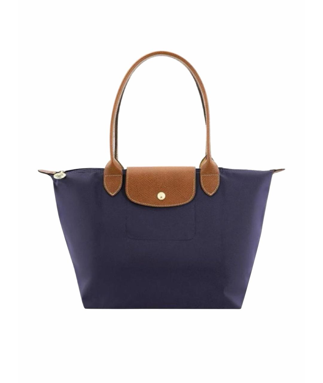 LONGCHAMP Темно-синяя сумка тоут, фото 1
