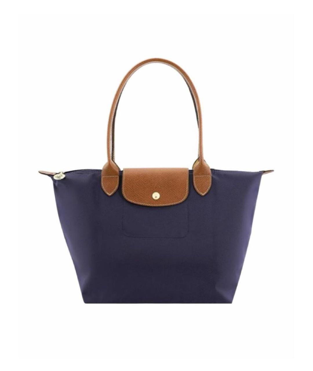 LONGCHAMP Темно-синяя сумка тоут, фото 4