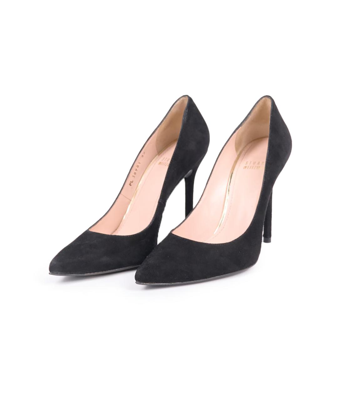 STUART WEITZMAN Черные замшевые туфли, фото 6