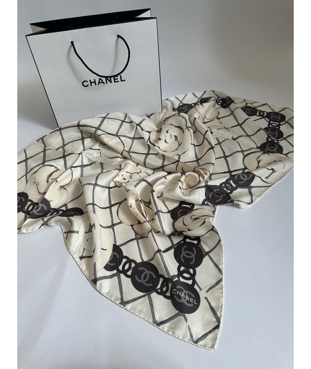 CHANEL Мульти шелковый платок, фото 4