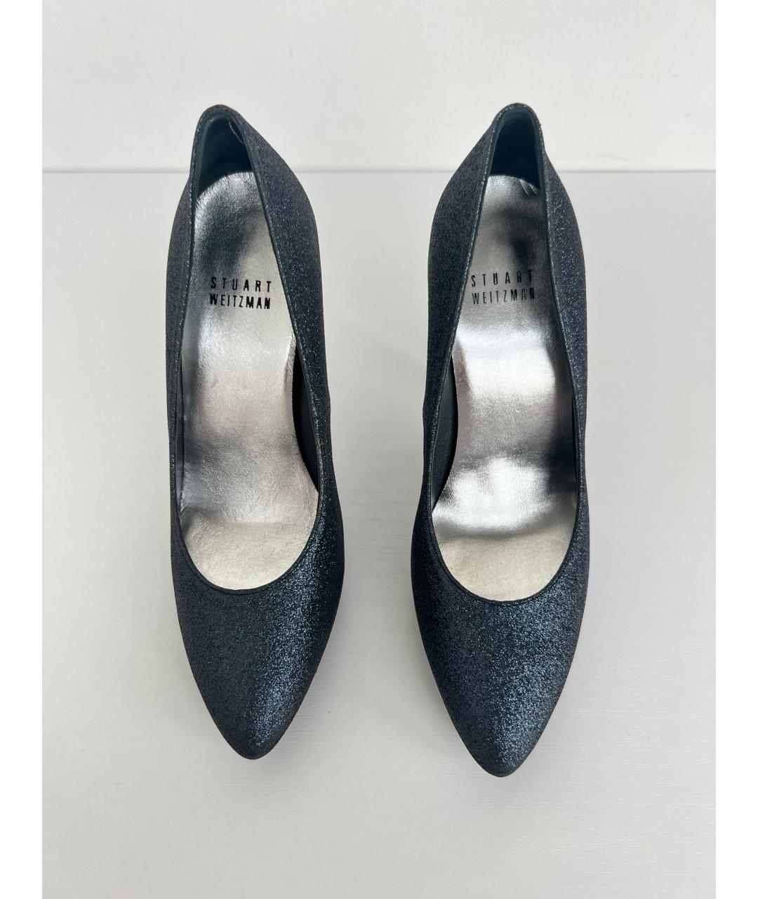 STUART WEITZMAN Темно-синие кожаные туфли, фото 2