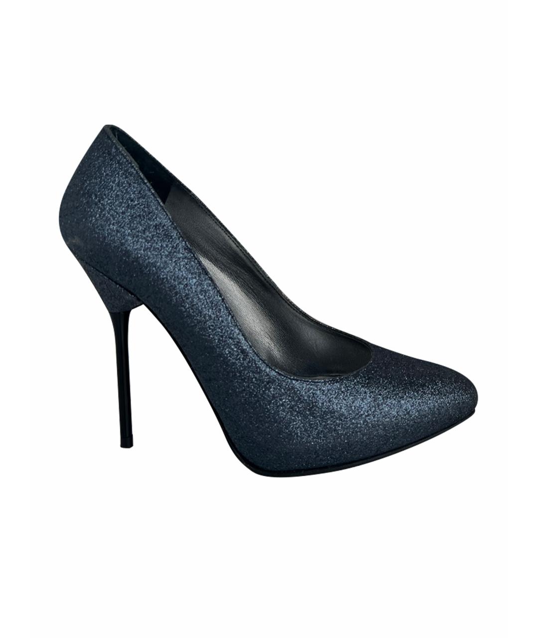 STUART WEITZMAN Темно-синие кожаные туфли, фото 6