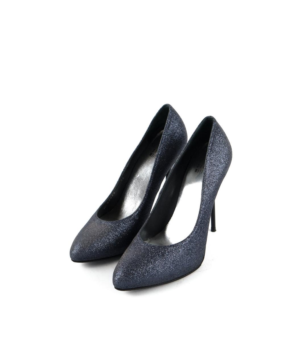STUART WEITZMAN Темно-синие кожаные туфли, фото 5