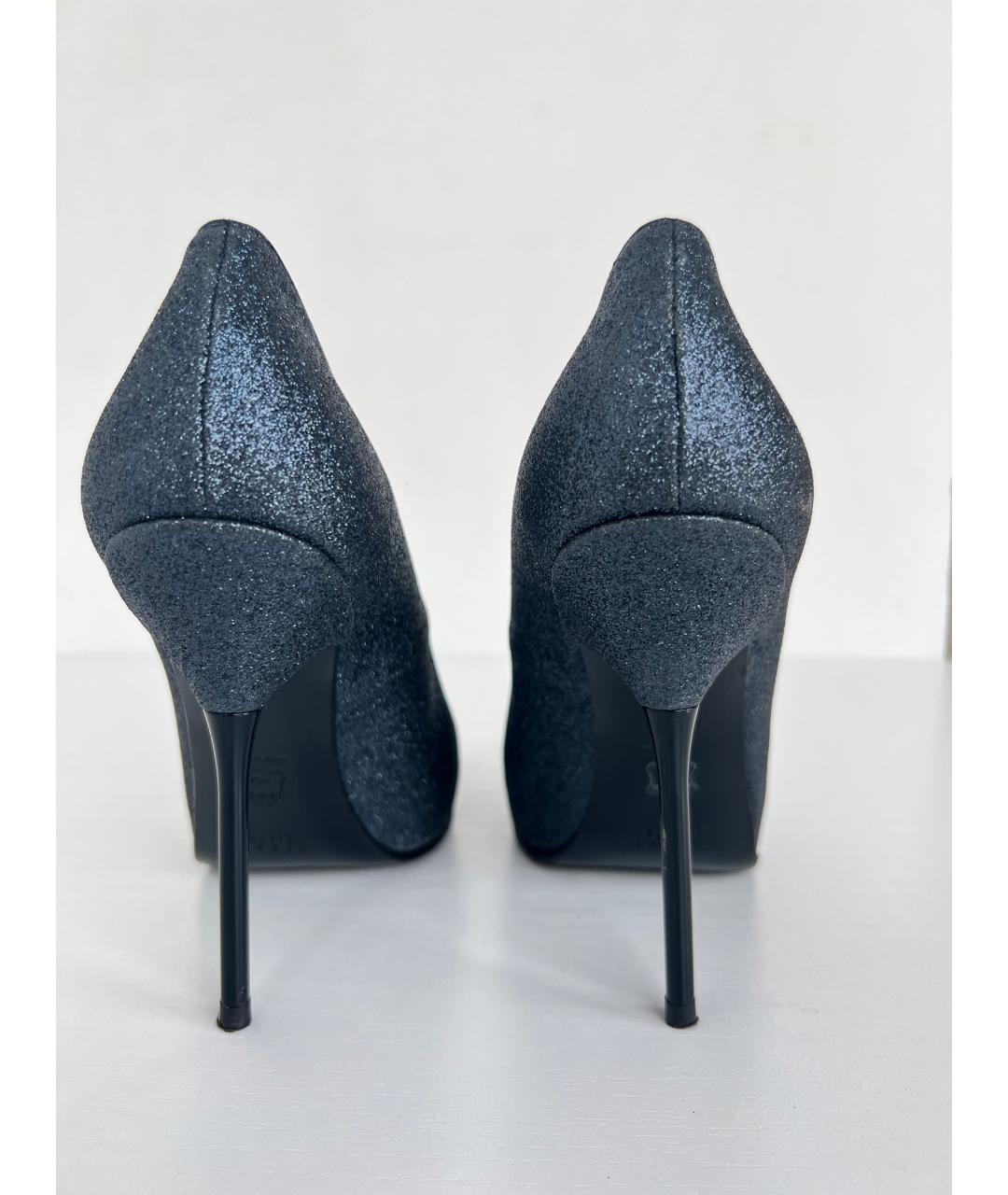 STUART WEITZMAN Темно-синие кожаные туфли, фото 3