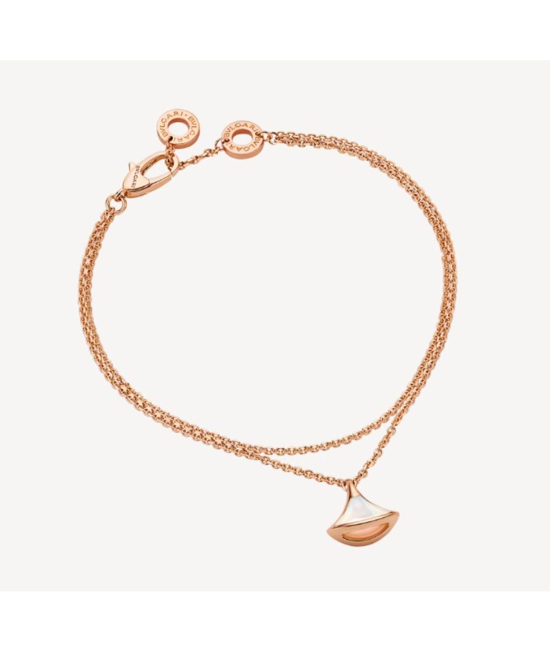 BVLGARI Белый браслет из розового золота, фото 5