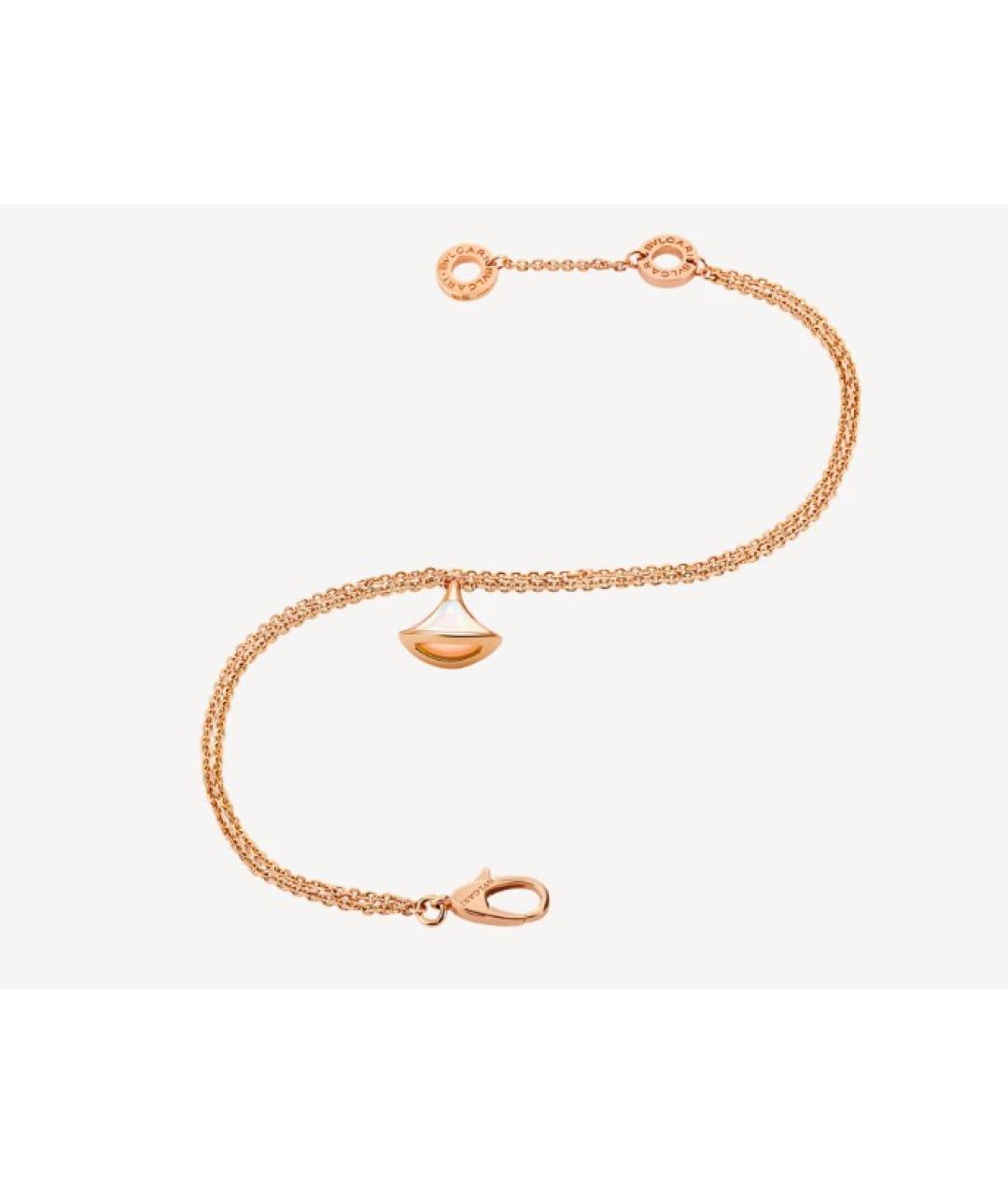 BVLGARI Белый браслет из розового золота, фото 2