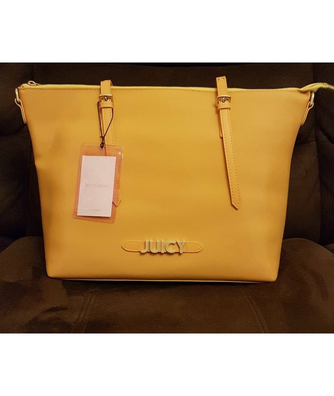 JUICY COUTURE Желтая сумка тоут, фото 2