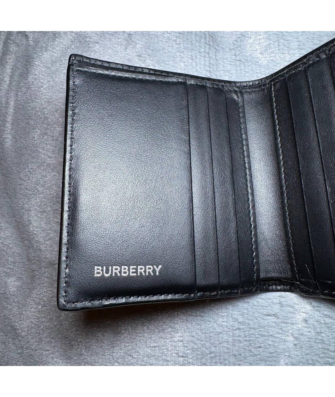 BURBERRY Бежевый кожаный кошелек, фото 3