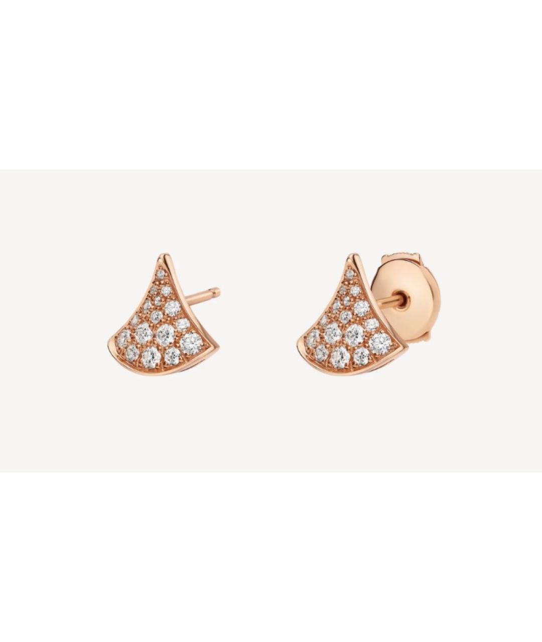 BVLGARI Золотые серьги из розового золота, фото 2