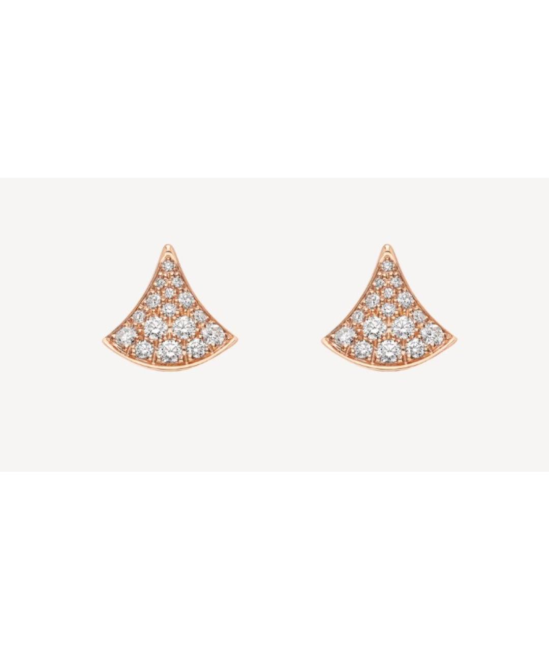 BVLGARI Золотые серьги из розового золота, фото 7