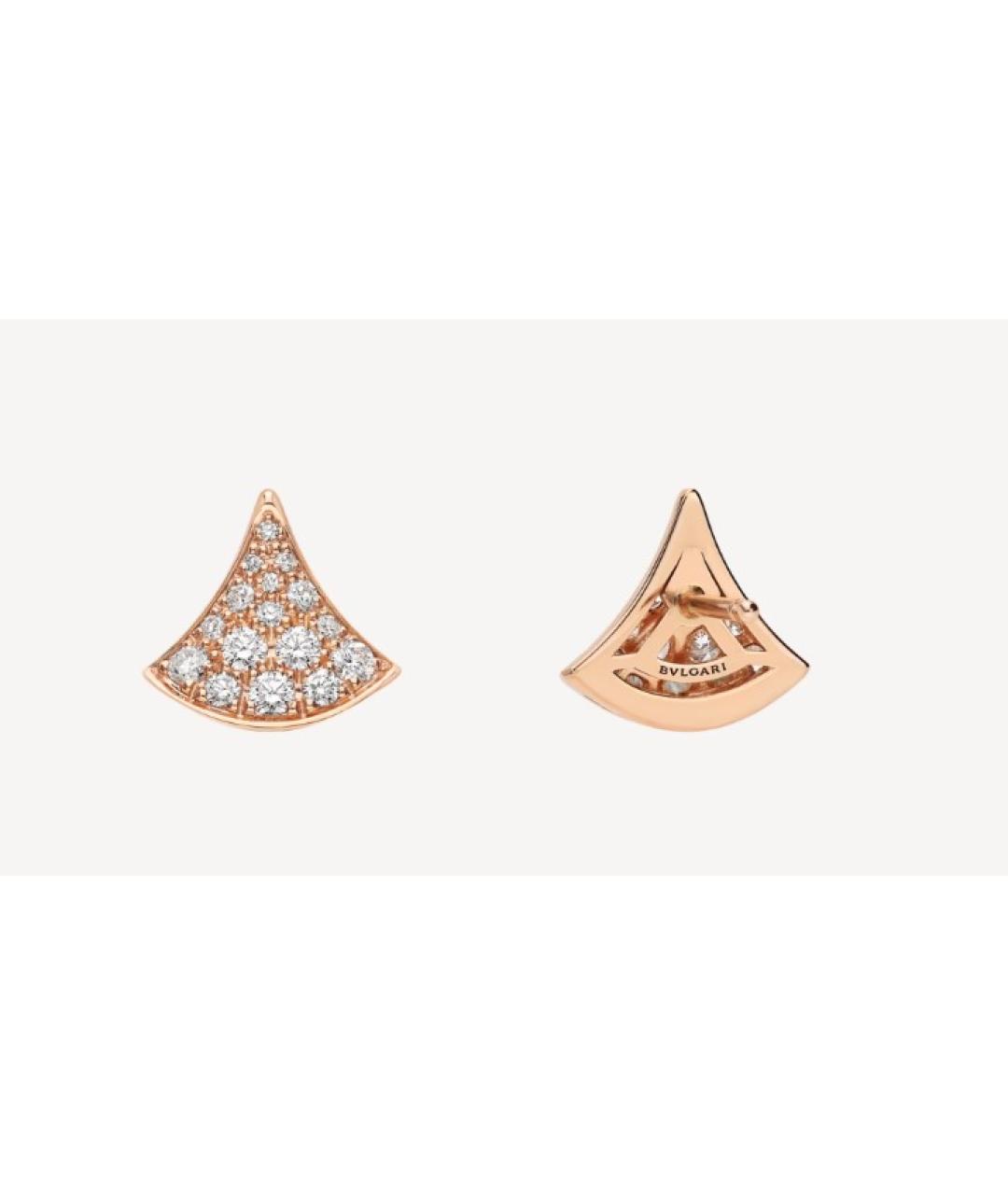 BVLGARI Золотые серьги из розового золота, фото 3