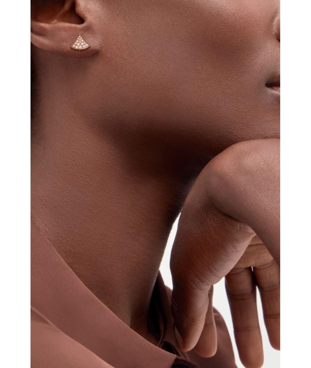 BVLGARI Золотые серьги из розового золота, фото 5