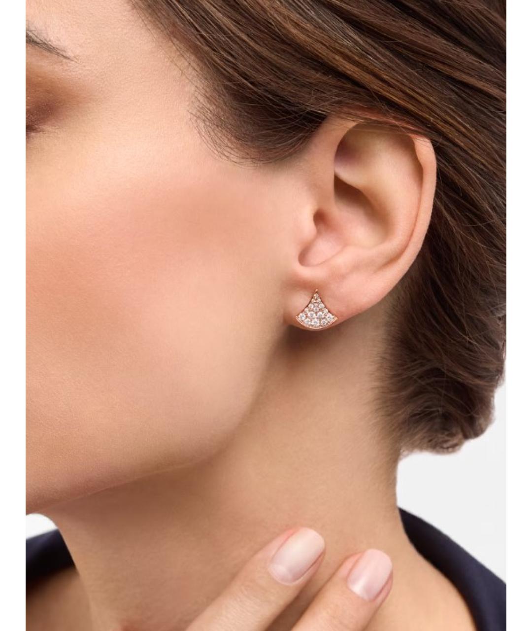BVLGARI Золотые серьги из розового золота, фото 4