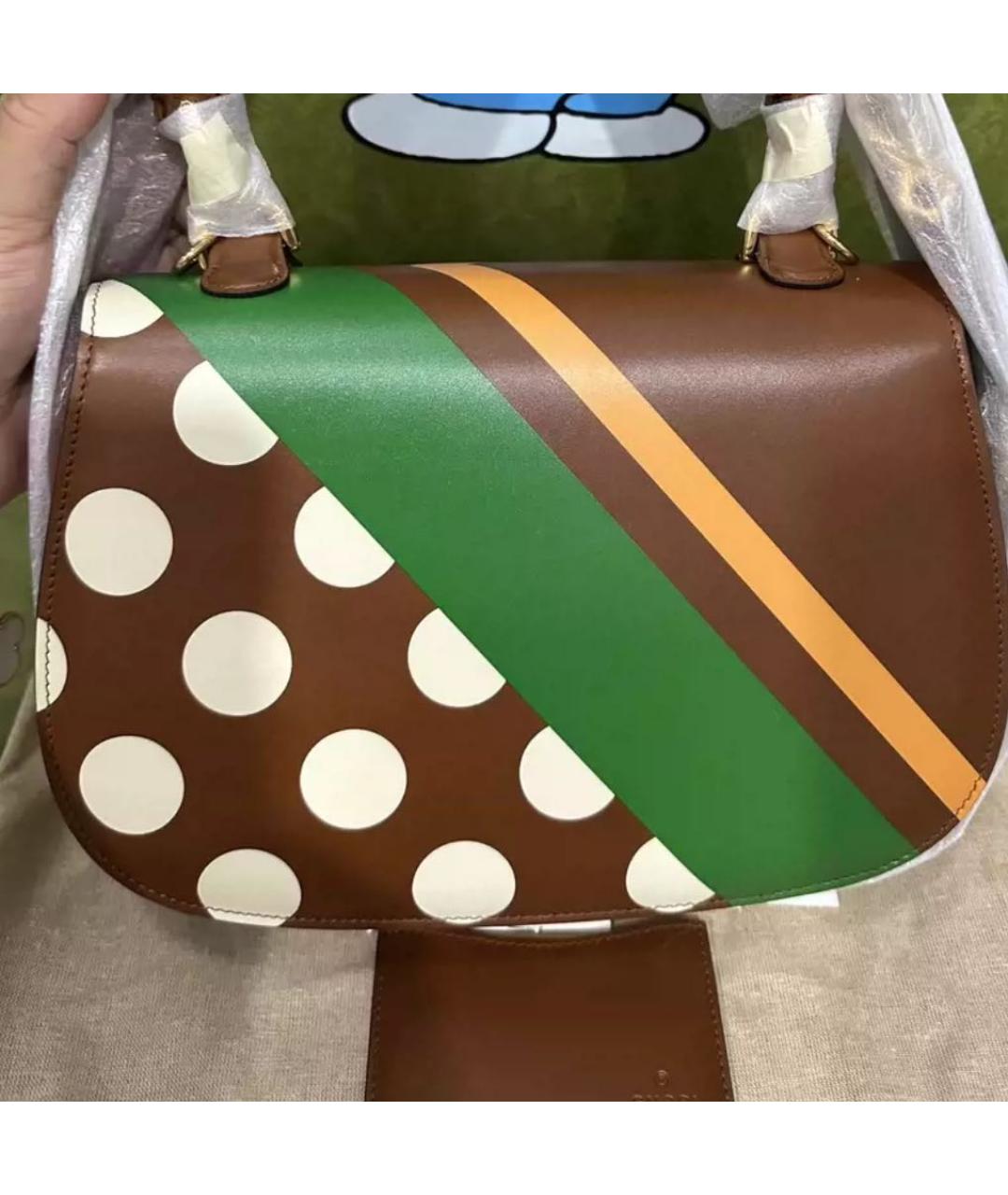GUCCI Мульти кожаная сумка с короткими ручками, фото 2