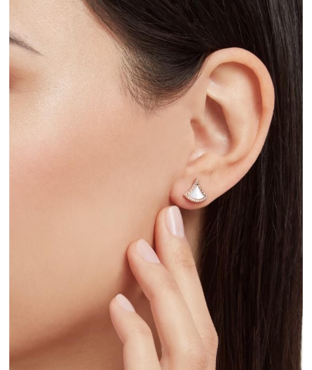 BVLGARI Золотые серьги из розового золота, фото 5