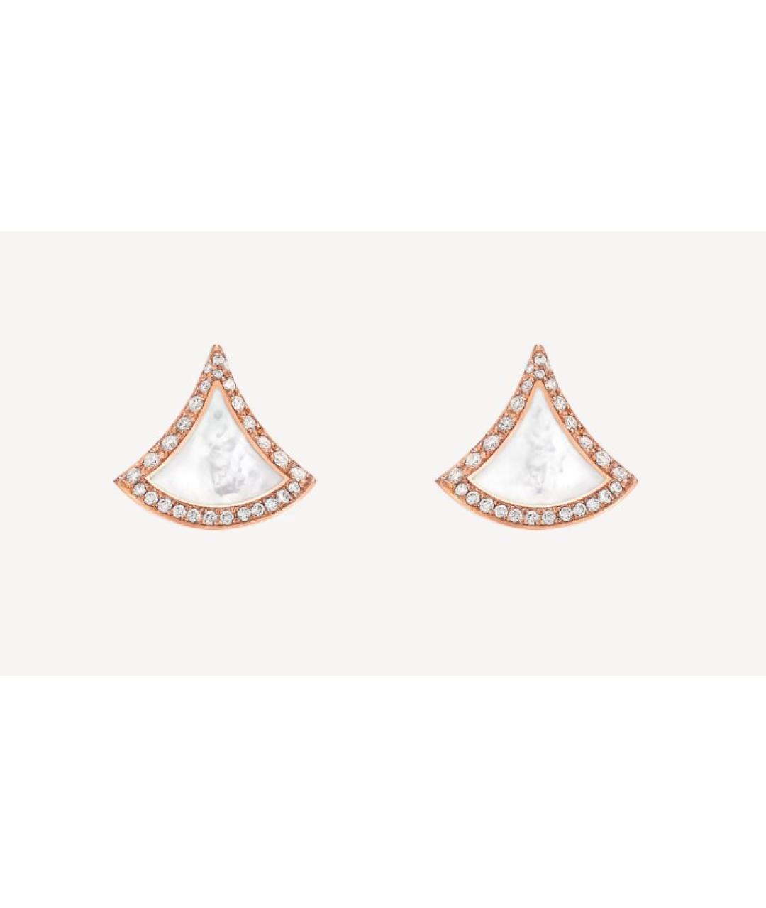 BVLGARI Золотые серьги из розового золота, фото 6