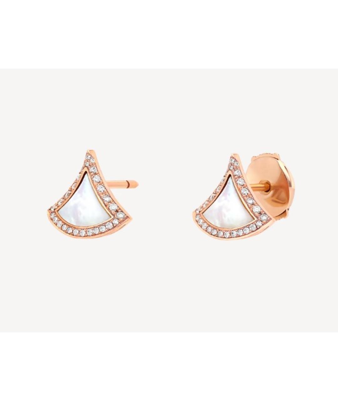 BVLGARI Золотые серьги из розового золота, фото 2
