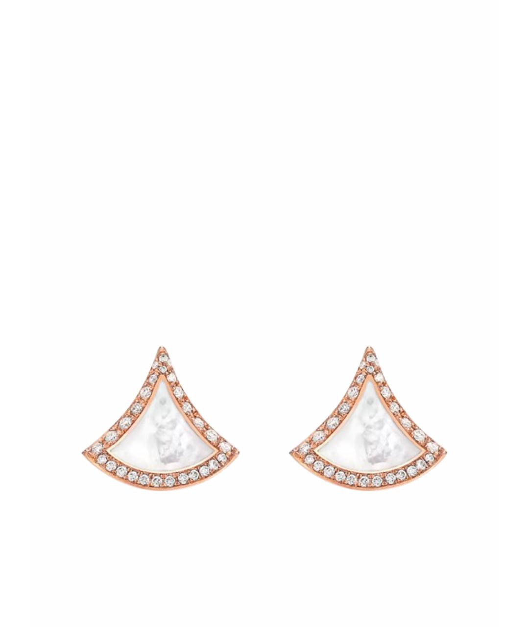 BVLGARI Золотые серьги из розового золота, фото 1