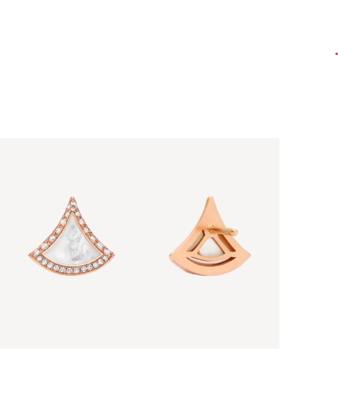 BVLGARI Золотые серьги из розового золота, фото 3
