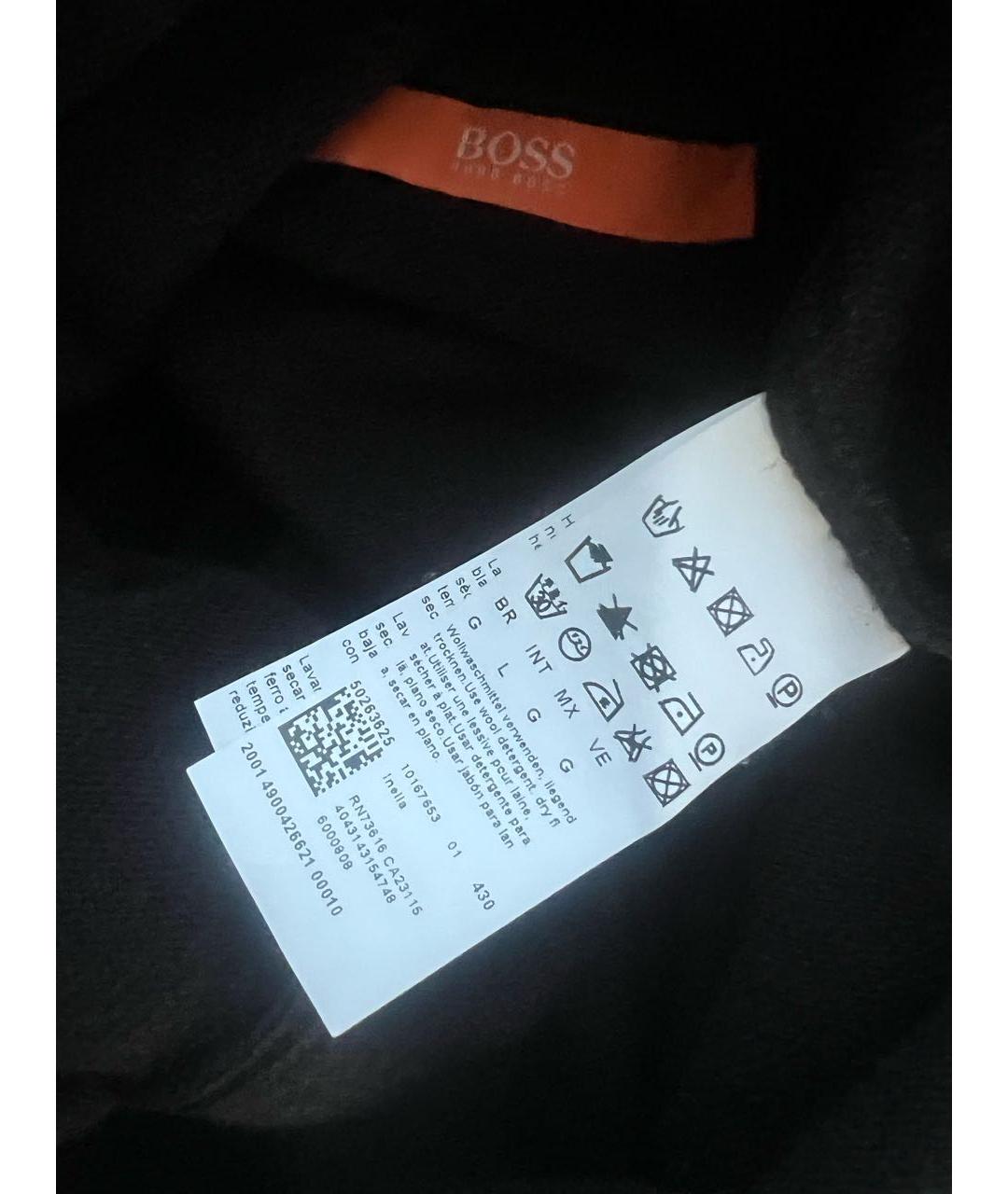 HUGO BOSS Черный шерстяной джемпер / свитер, фото 3