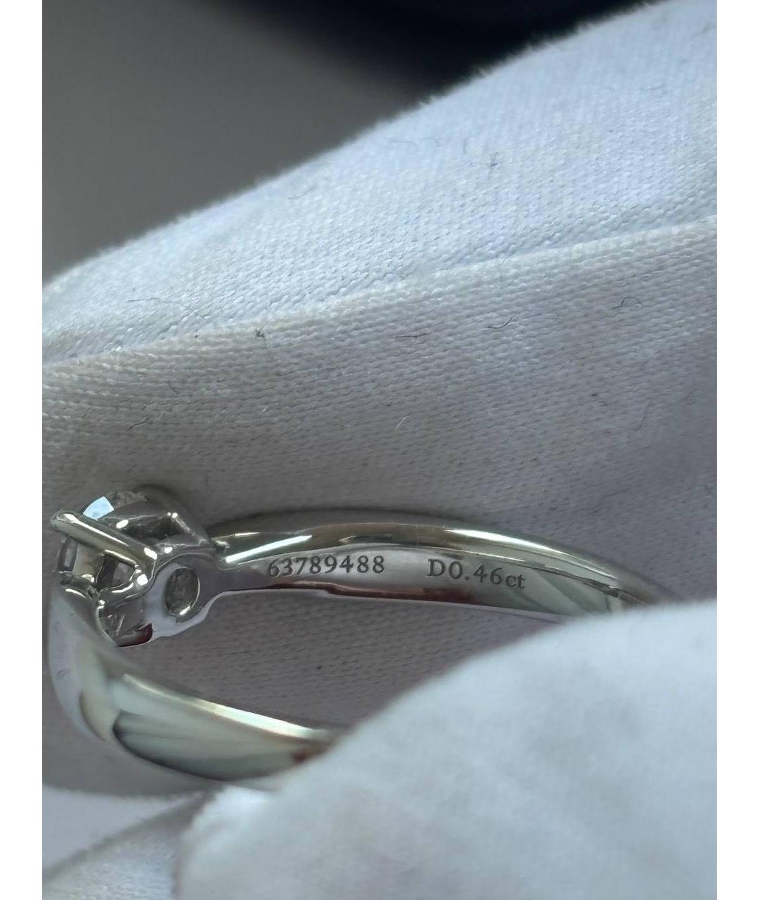 TIFFANY&CO Белое платиновое кольцо, фото 7