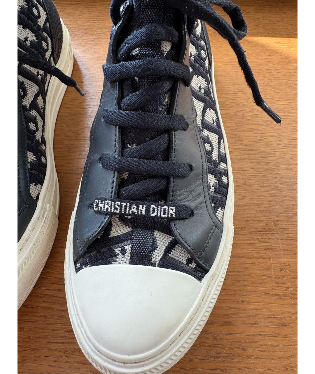 CHRISTIAN DIOR Синие текстильные кроссовки, фото 5
