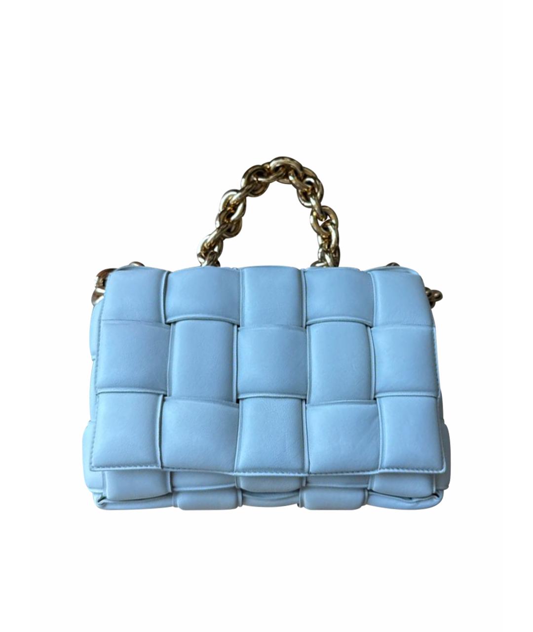 BOTTEGA VENETA Белая кожаная сумка с короткими ручками, фото 1