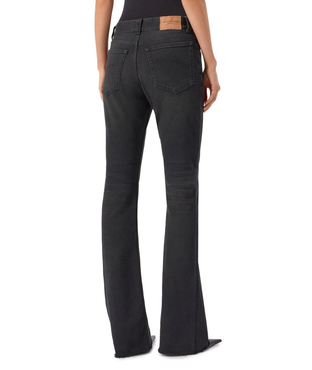 BALENCIAGA Черные хлопковые джинсы клеш, фото 6