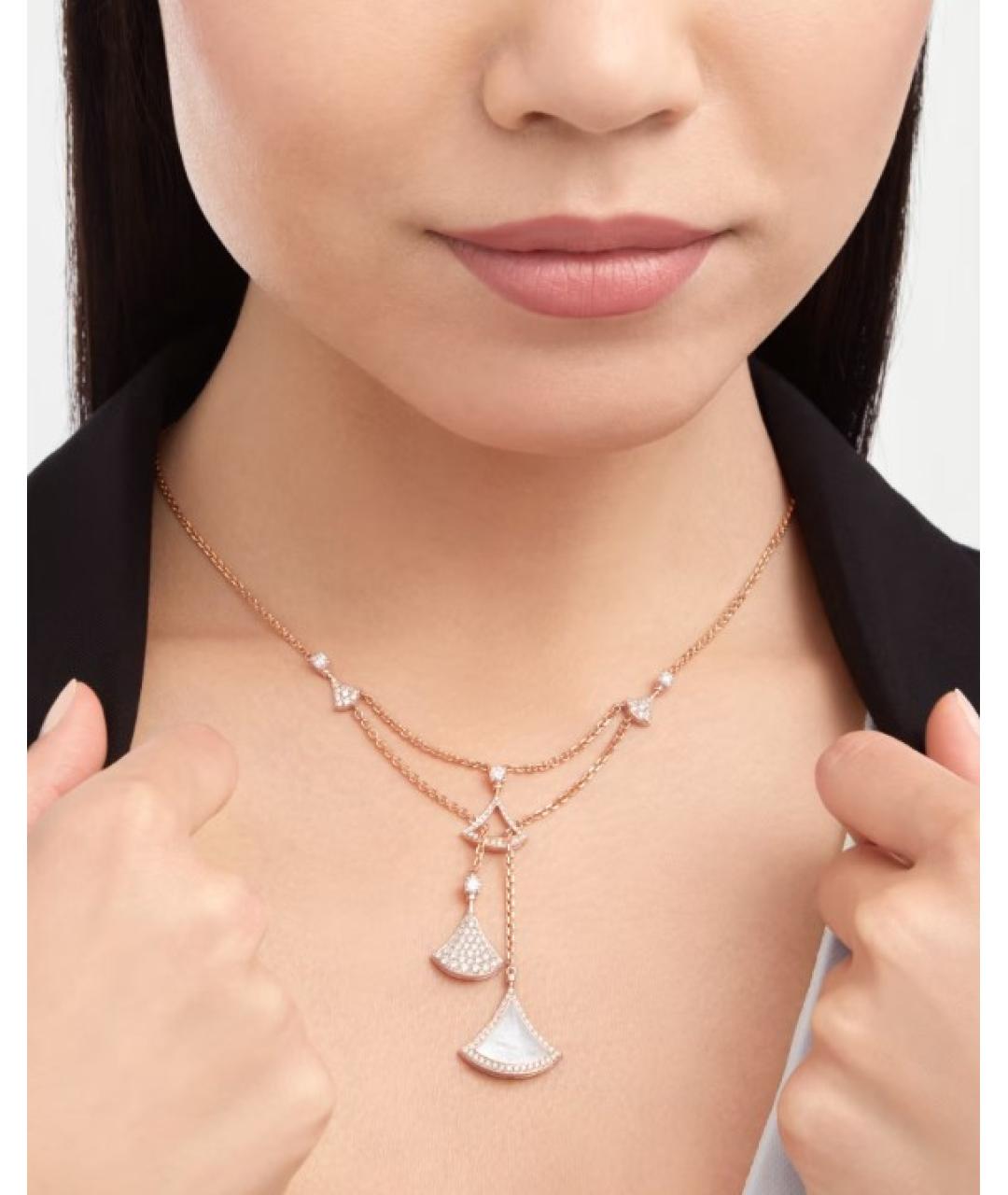 BVLGARI Золотое колье из розового золота, фото 5
