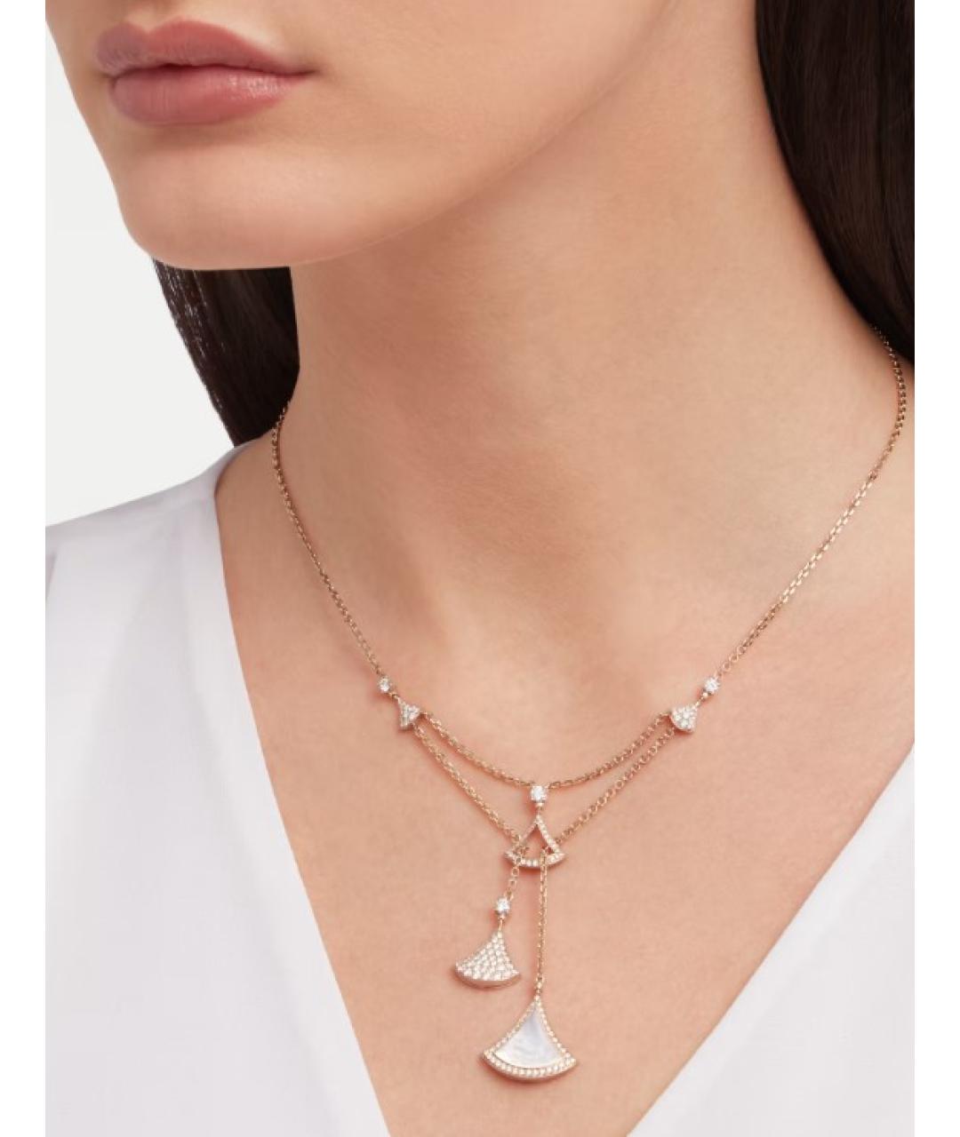 BVLGARI Золотое колье из розового золота, фото 4