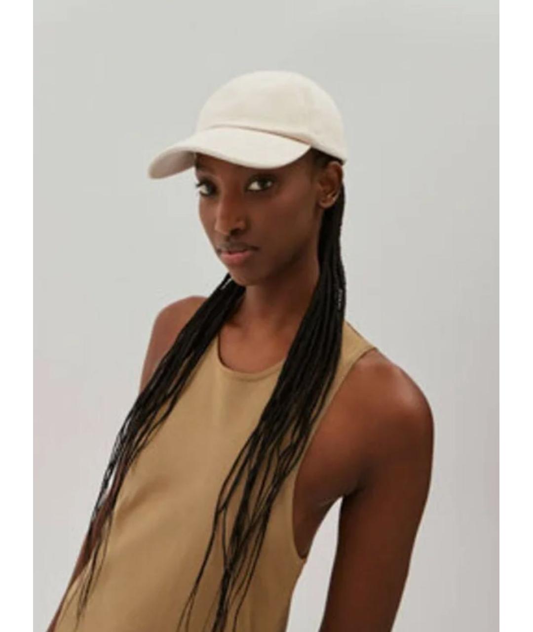 JACQUEMUS Бежевая хлопковая кепка, фото 4