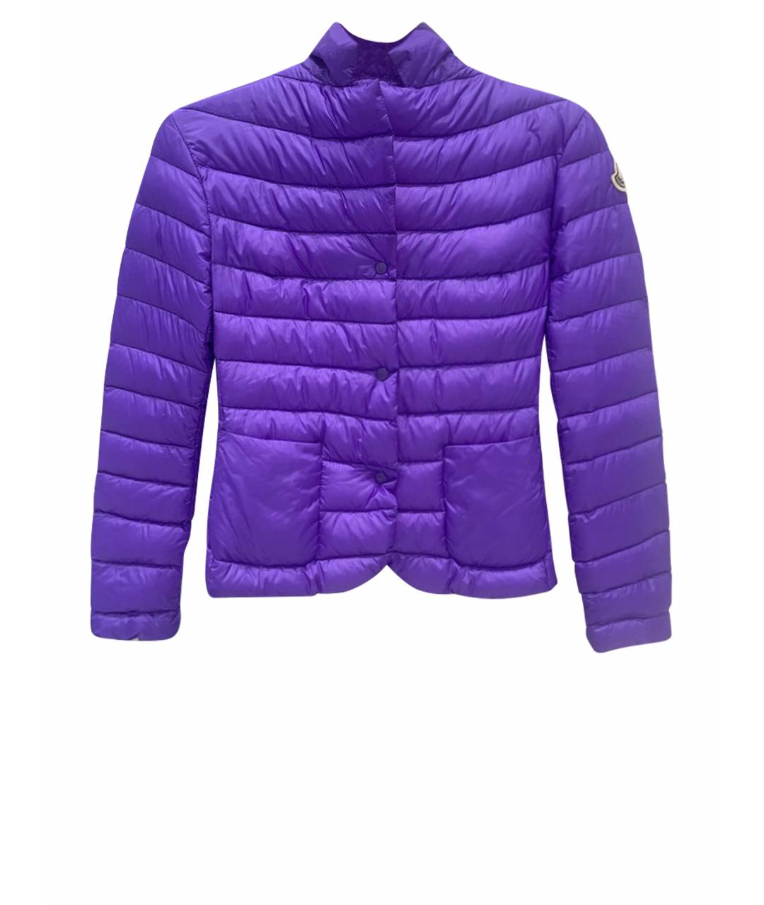 MONCLER Фиолетовая полиамидовая куртка, фото 1